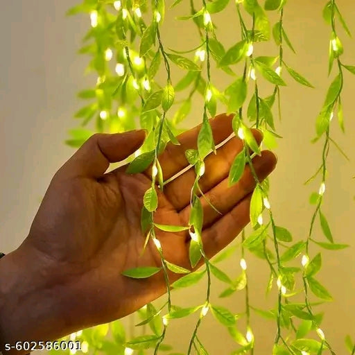 Green leaves string light