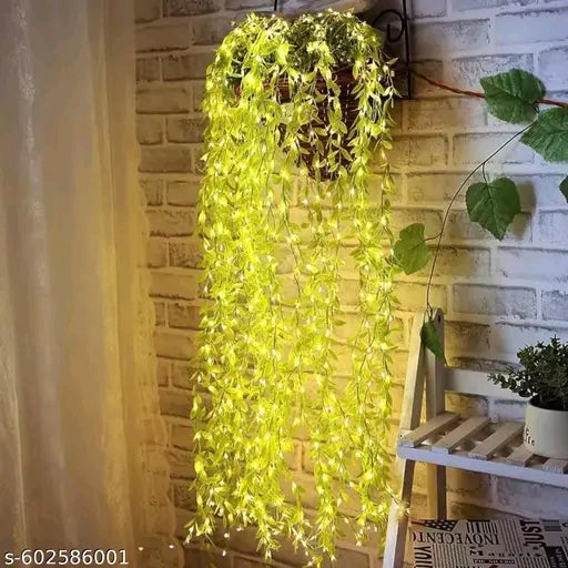 Green leaves string light