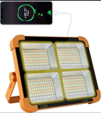 10840 Portable Led Work Solar Light 100W 16500Mah 10000 Lm With Stepless Brightness Job Site Battery Rechargeable Floor For Work Light Hurricane Gift, Orange ,White